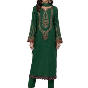 Green Indian Pakistini Suit Set